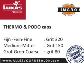 Grinding cap 11mm Thermo conical grain 80 Coarse