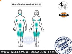 Ballet naalden RVS K6