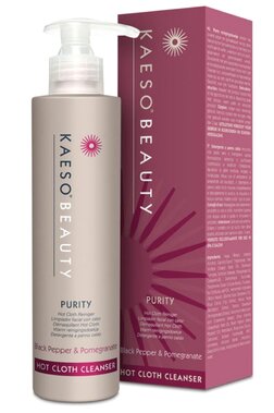 Kaeso Beauty Purity Hot Cloth Cleanser - Black Pepper & Pomegranate 195ml