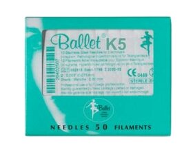 Ballet naalden RVS K5