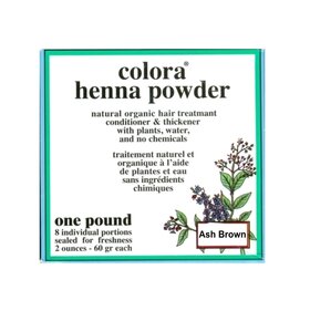 Henna Colora Ash Brown Economy Pack