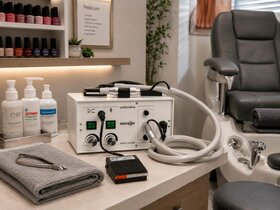 >>Micro Air complete set + voetpedaal+12mnd garantie