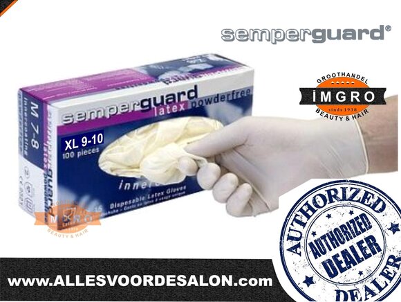 latex handschoenen poedervrij maat m