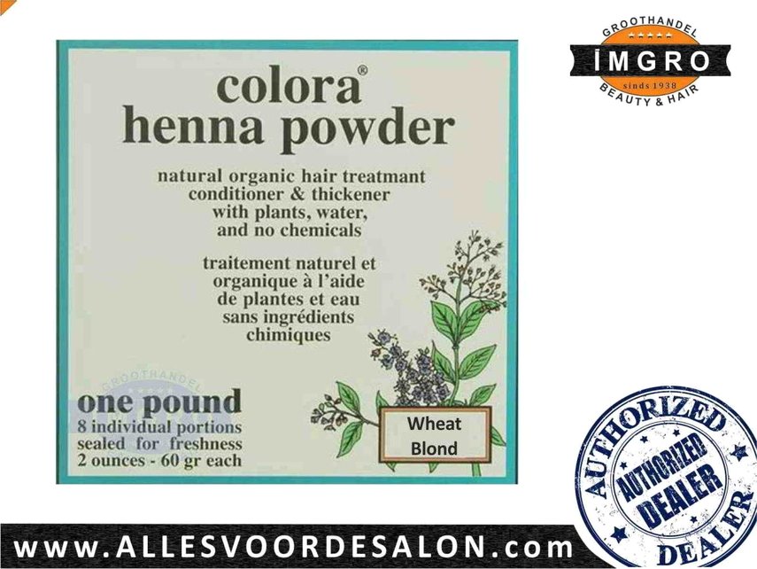 Henna Colora Wheat Blonde Economy Pack IMGRO Beauty