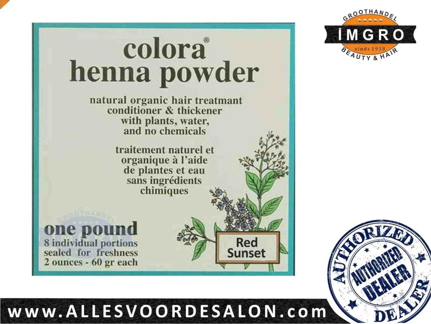 Henna Colora Red Sunset Economy Pack IMGRO Beauty