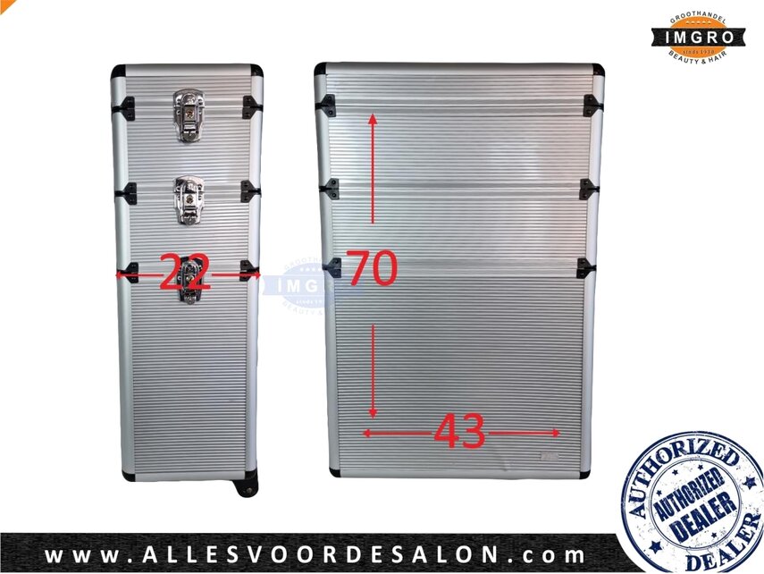 Valise de coiffure en aluminium Sibel