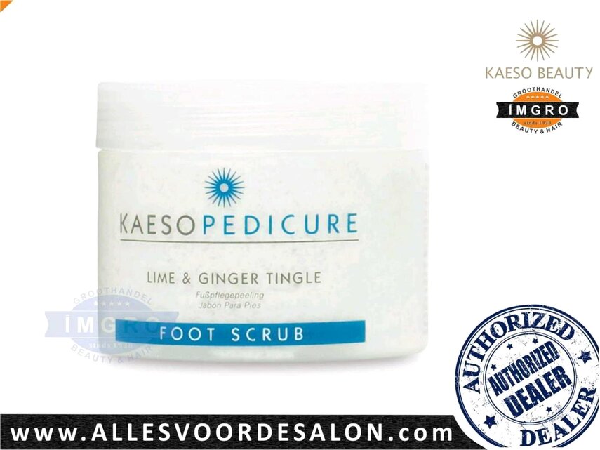 Kaeso Pedicure Lime & Ginger Tingle Foot Scrub 450gr. Beenpeelings